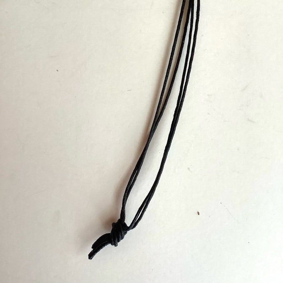 Onyx beaded boho festival necklace with handmade beaded pendant - Picture 4 of 4